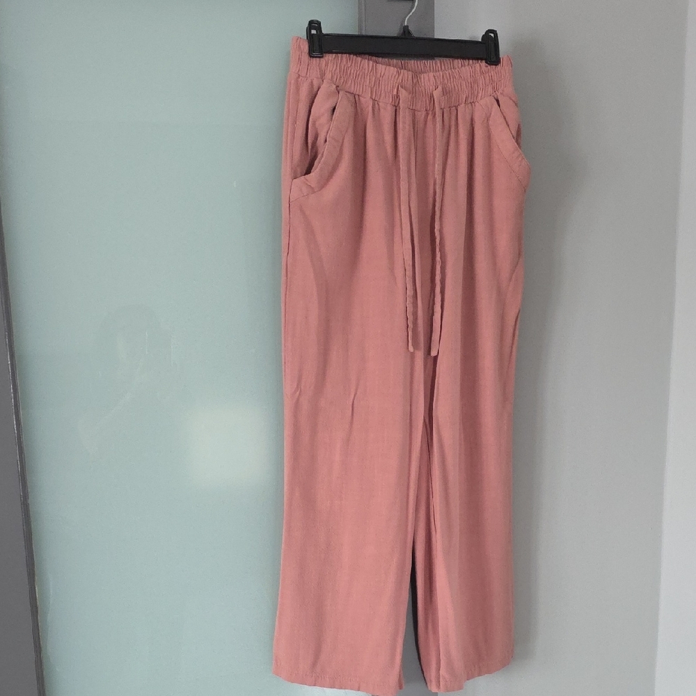 NWOT Sienns Sky Size M Linen Blend Pants - Picture 1 of 3